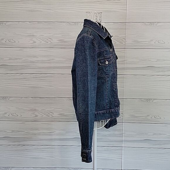 Hollister blue denim jean jacket Women's Size M - Picture 5 of 10